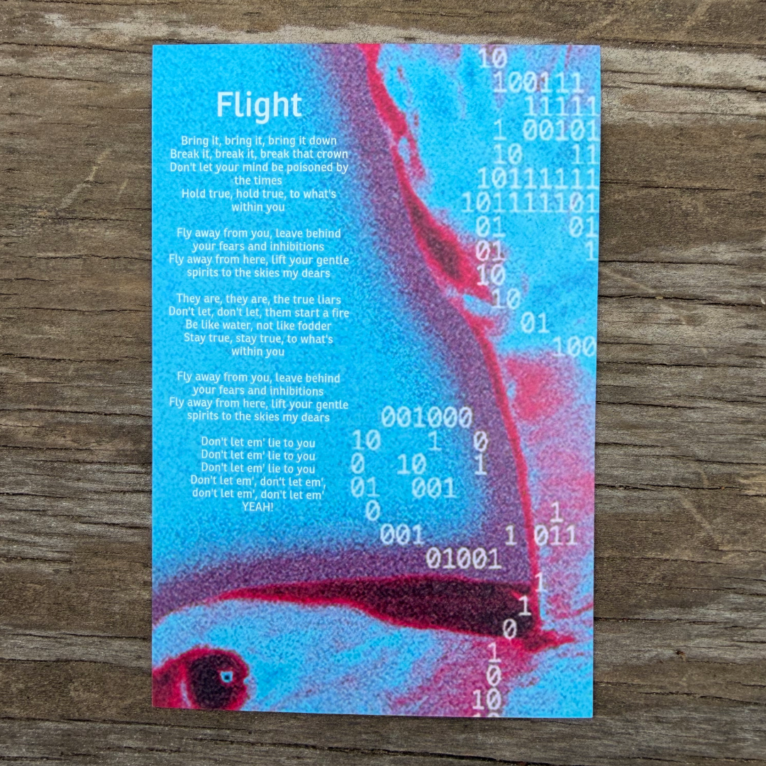 Flight Lyric Card